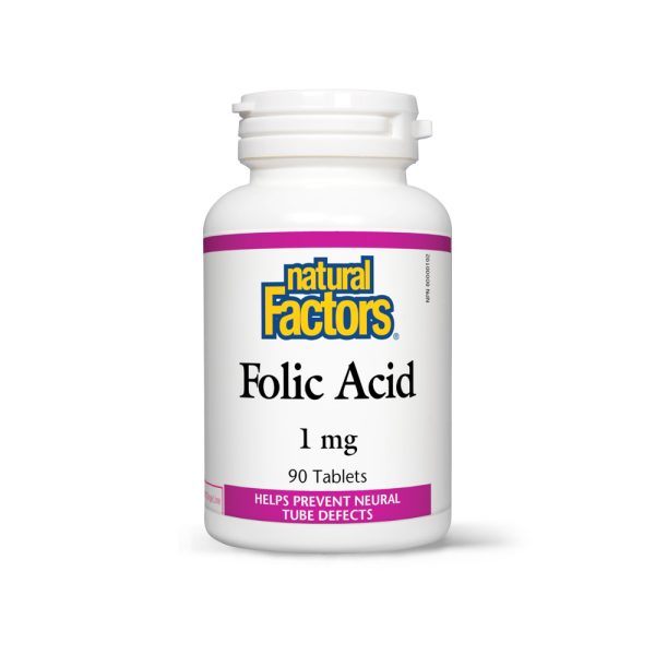 acid folic - vitamina b9 - natural factors