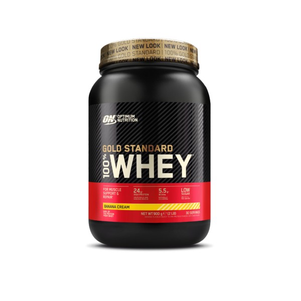 on gold standard 100% whey protein 0.9 kg proteina din zer